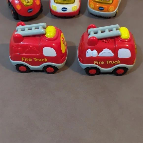 VTech automobiles vehicles ATV race car fire truck ambulance school bus mixer - Picture 8 of 11